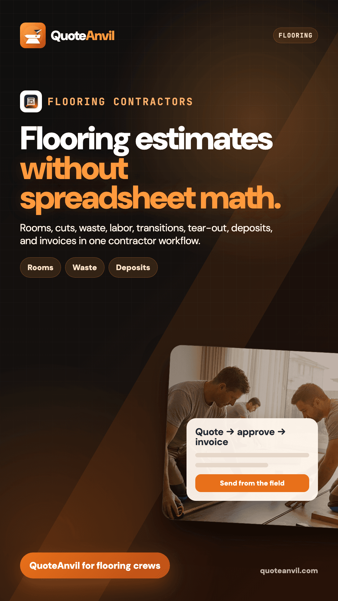 QuoteAnvil story preview for flooring contractors