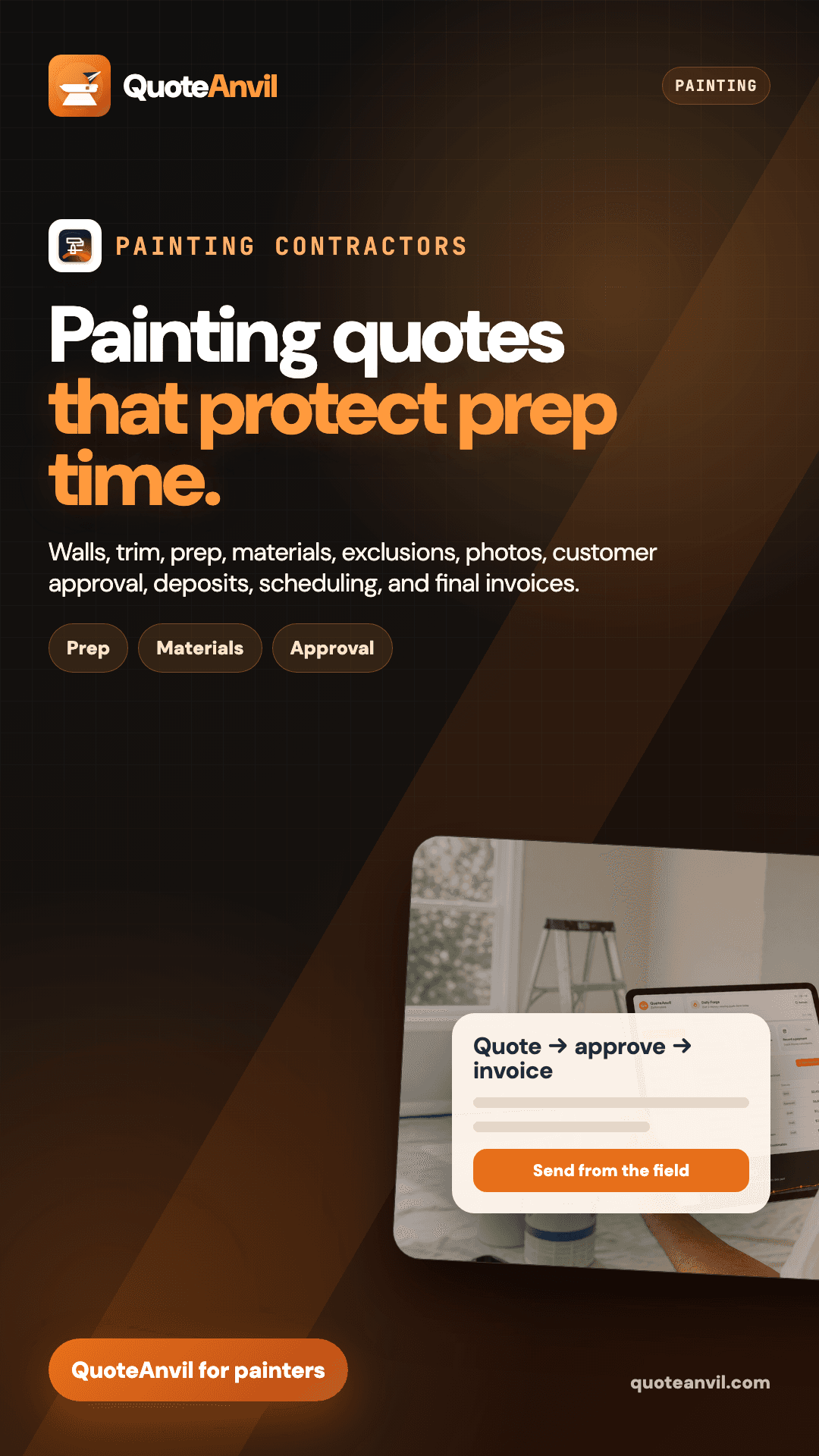 QuoteAnvil story preview for painting contractors